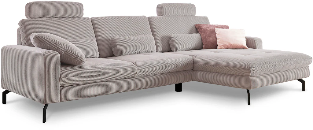 Die PlanBar Ecksofa "MP-IN20110 L-Form mit Federkern-Polsterung", optional günstig online kaufen