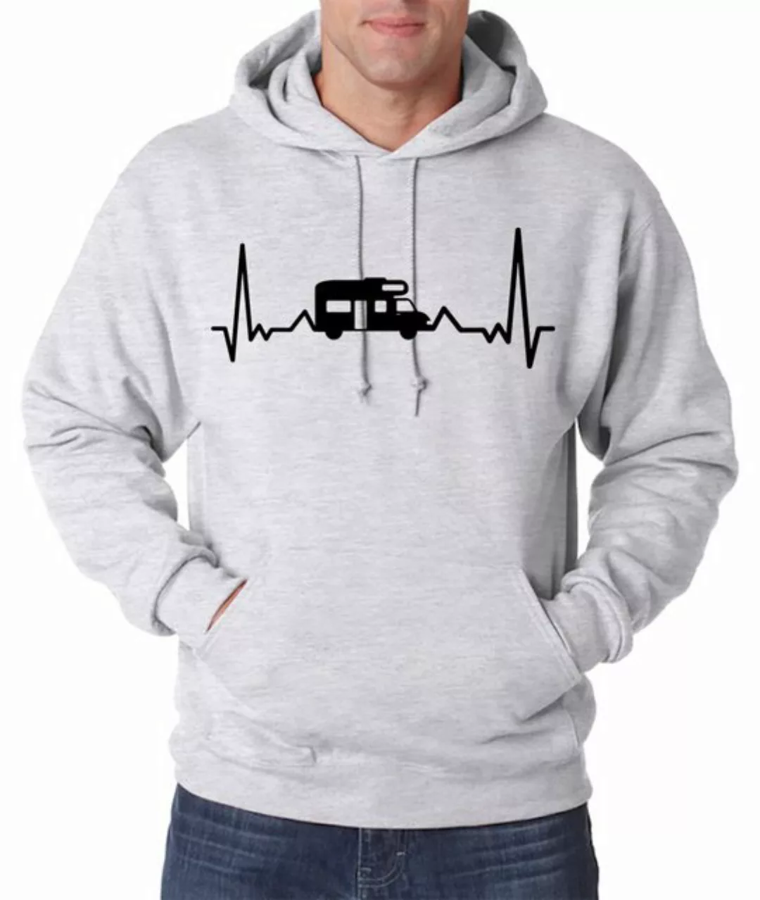 Youth Designz Kapuzenpullover Camping Herzschlag Herren Hoodie Pullover mit günstig online kaufen