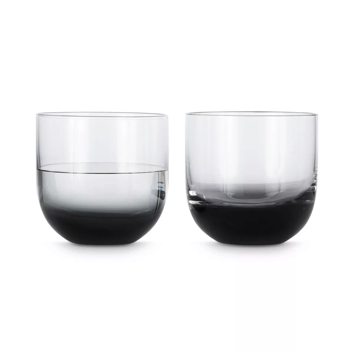 Tom Dixon - Tank Whiskyglas 2er Set - schwarz/mundgeblasen/H x Ø 8x8,5cm günstig online kaufen