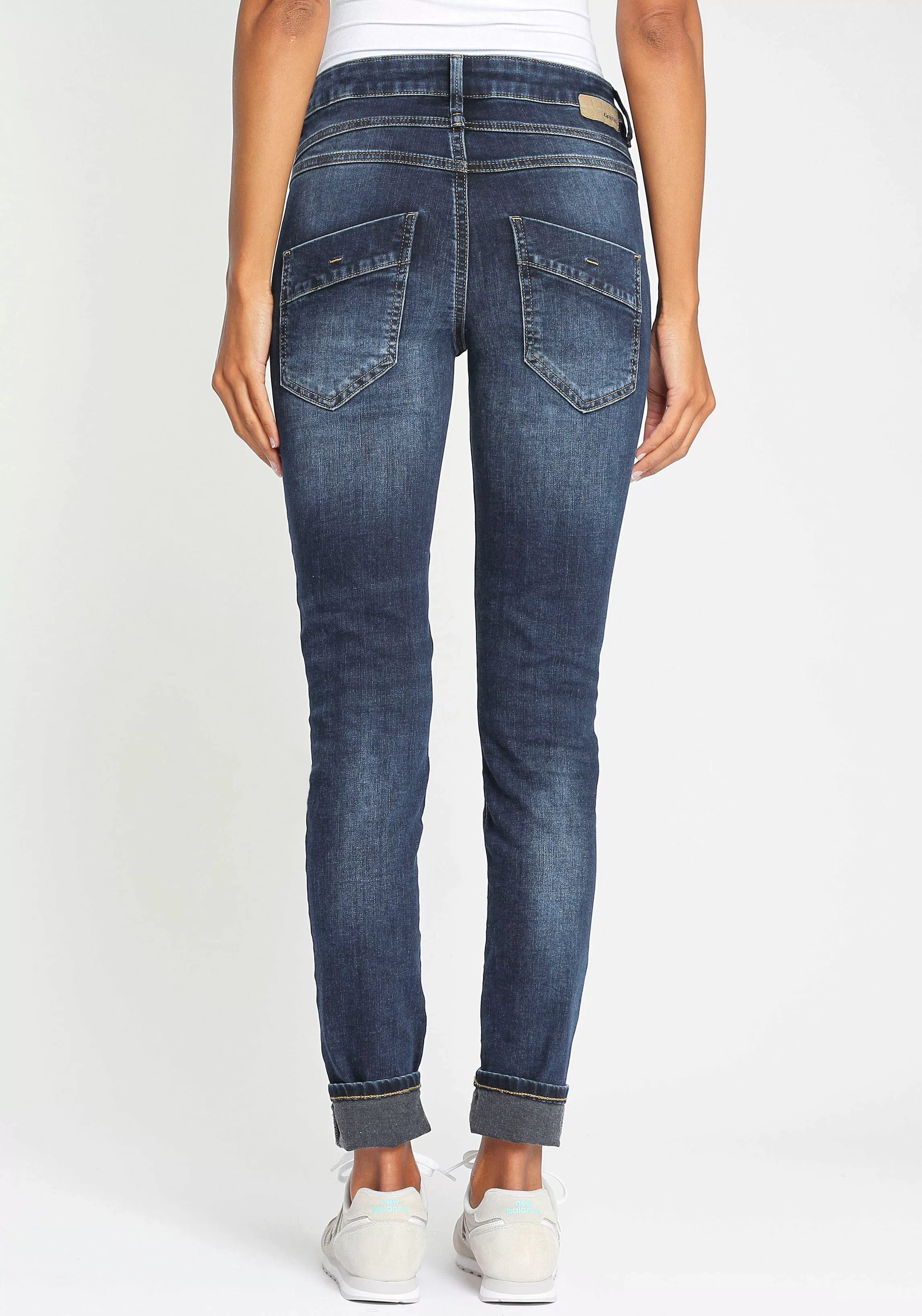 GANG Slim-fit-Jeans 94CARLI mit offener Knopfleiste günstig online kaufen