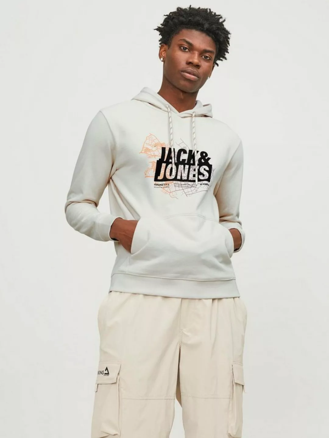 Jack & Jones Kapuzensweatshirt JCOMAP LOGO SWEAT HOOD SN günstig online kaufen