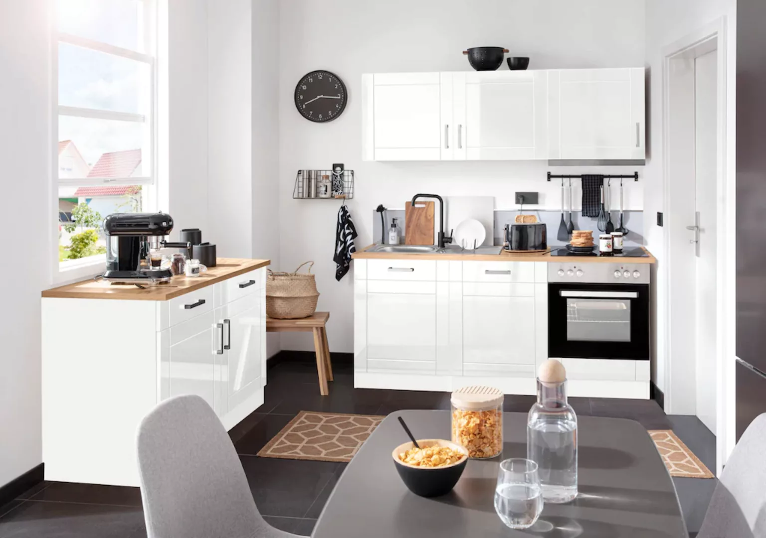 HELD MÖBEL Küchenzeile "Tinnum", mit E-Geräten, Breite 180 cm günstig online kaufen