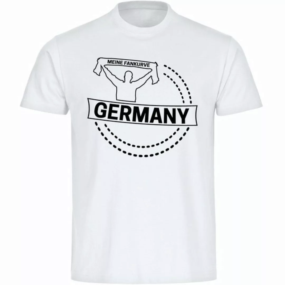 multifanshop T-Shirt Herren Germany - Meine Fankurve - Männer günstig online kaufen