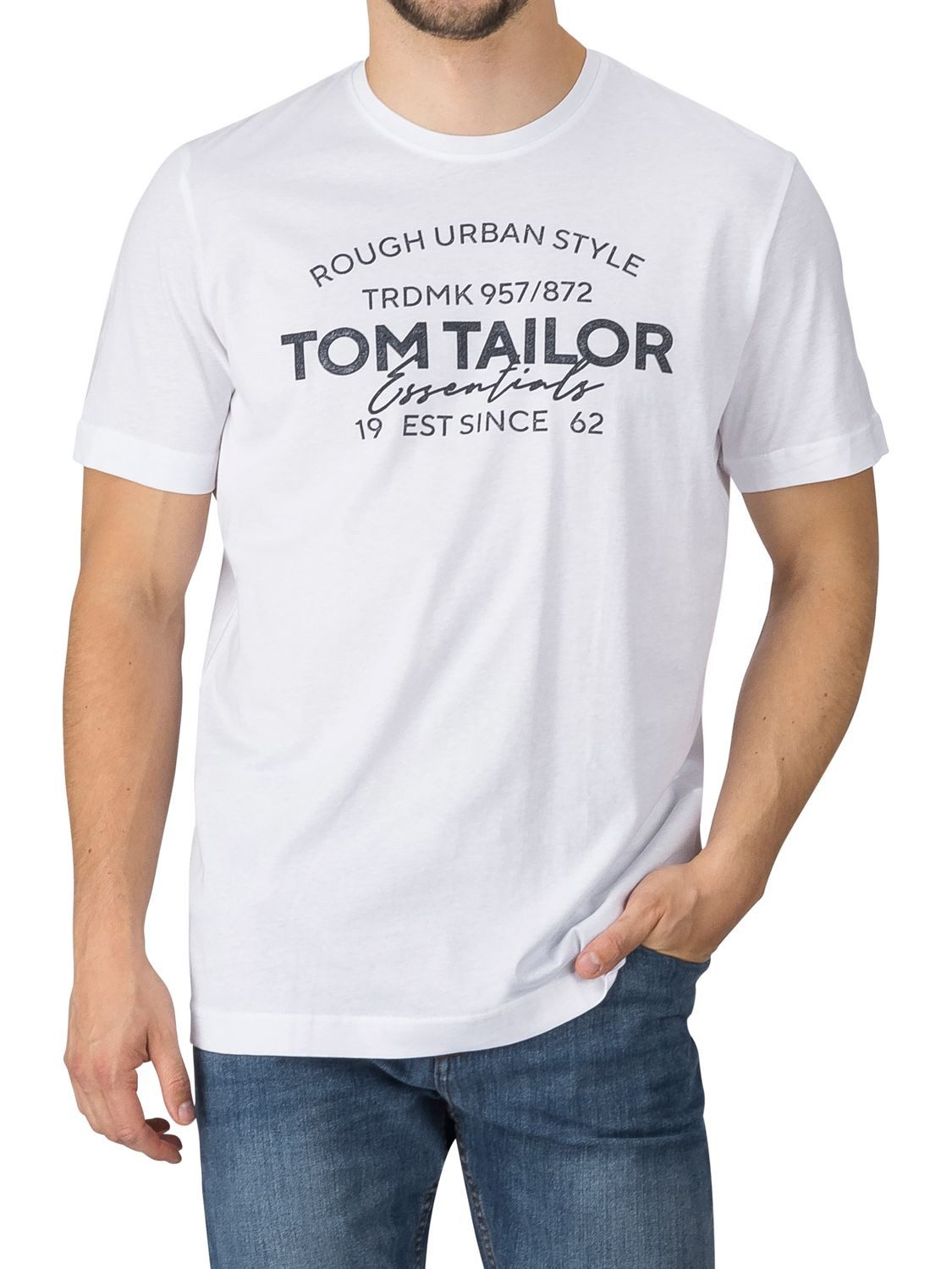 TOM TAILOR T-Shirt Herren Printshirt Regular günstig online kaufen