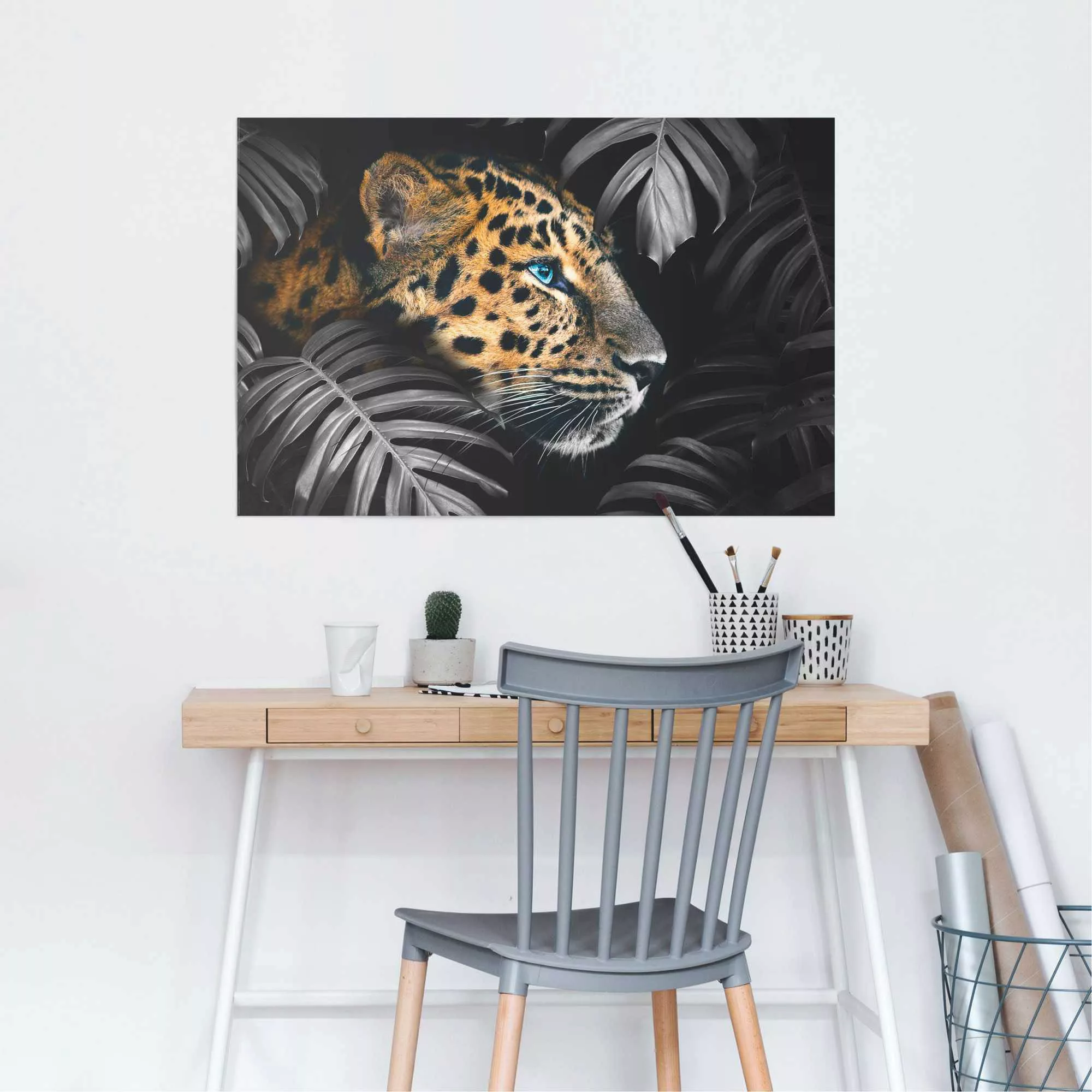 Reinders Poster "Leopard Jungle - Eyecatcher - Tiermotiv - Modern", (1 St.) günstig online kaufen