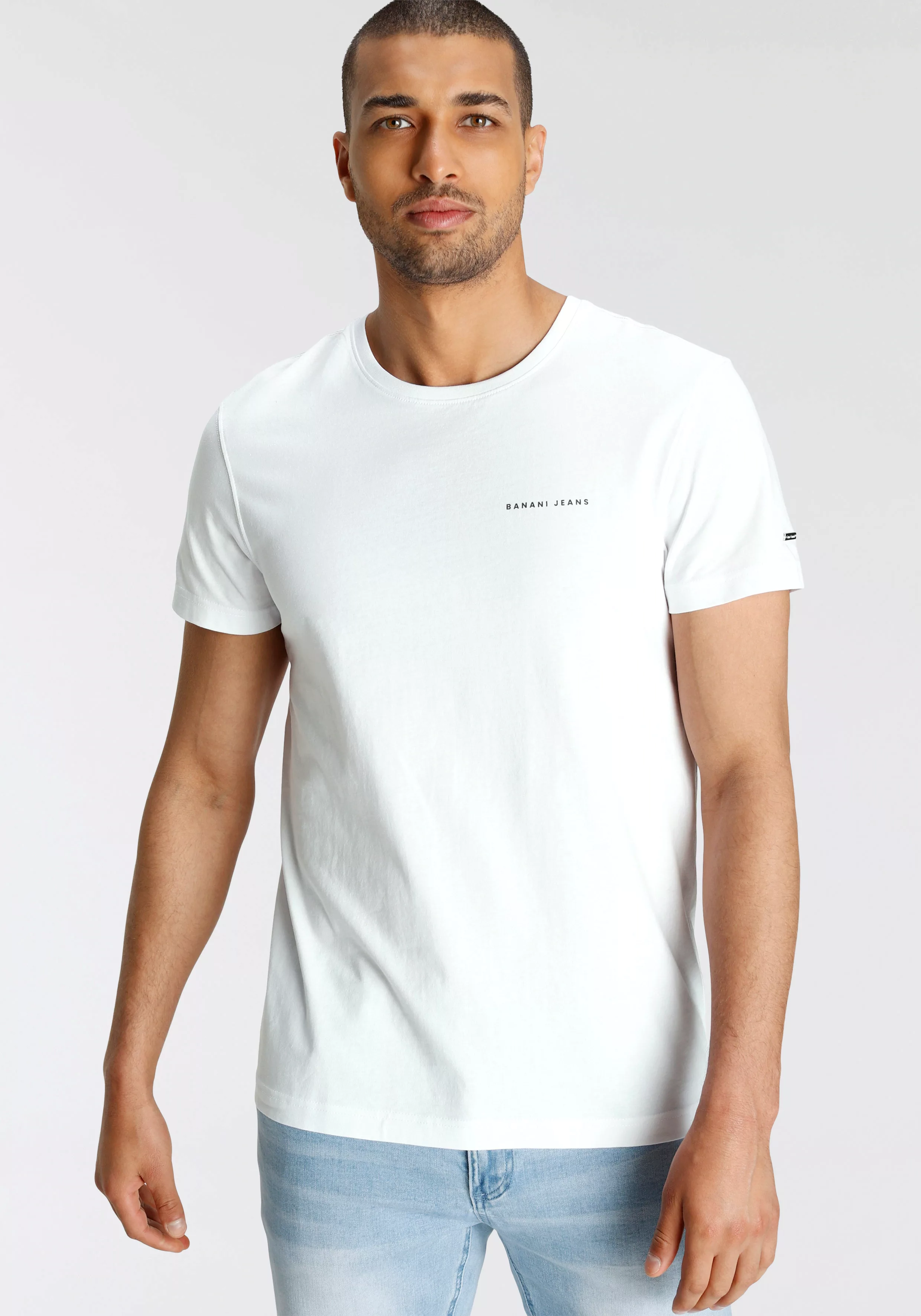 Bruno Banani T-Shirt mit coolem Rückenprint günstig online kaufen