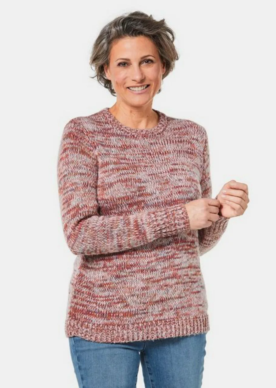 GOLDNER Strickpullover Kurzgröße: Kurzgröße - Multicolor-Pullover günstig online kaufen