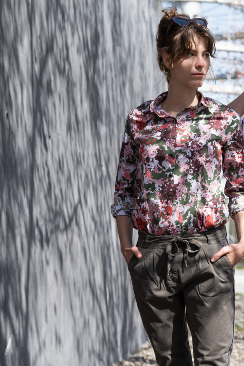 Lässiges Camouflage Longshirt - Stretch günstig online kaufen