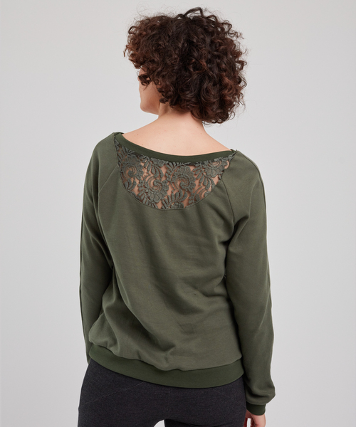 Pullover Aus Kapok & Bio Baumwolle & Spitze - Lace günstig online kaufen