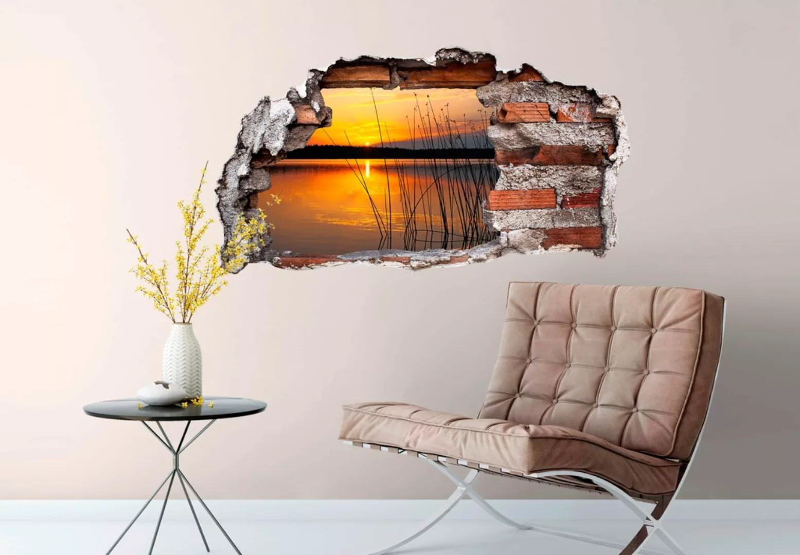 Wall-Art Wandtattoo »Sonnenuntergang am See«, selbstklebend, entfernbar günstig online kaufen