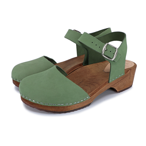 Freja - Schwedische Holz Clogs Sandale Von Me&Myclogs - Low Heel günstig online kaufen