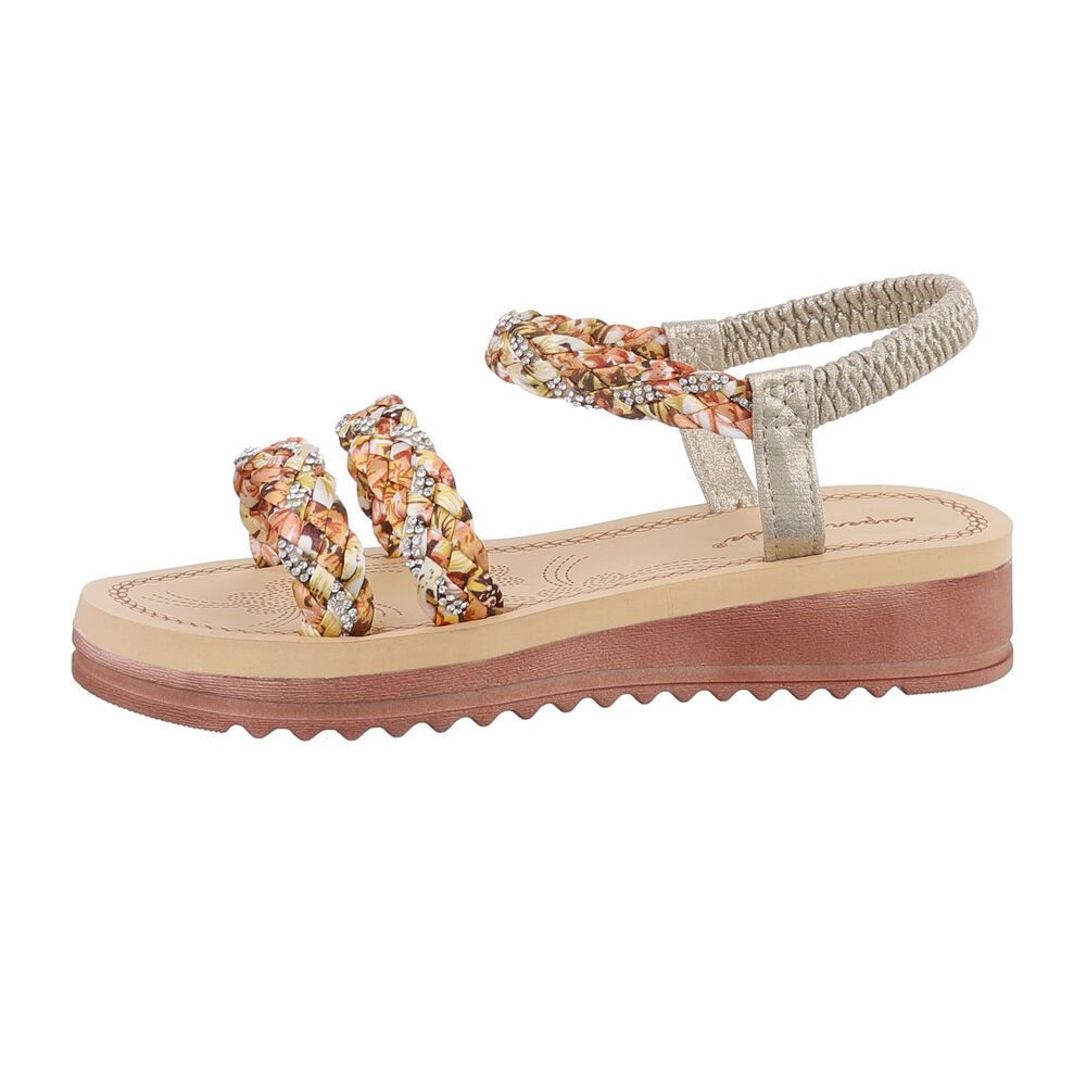 Ital-Design Damen Freizeit Riemchensandalette (85960453) Keilabsatz/Wedge günstig online kaufen