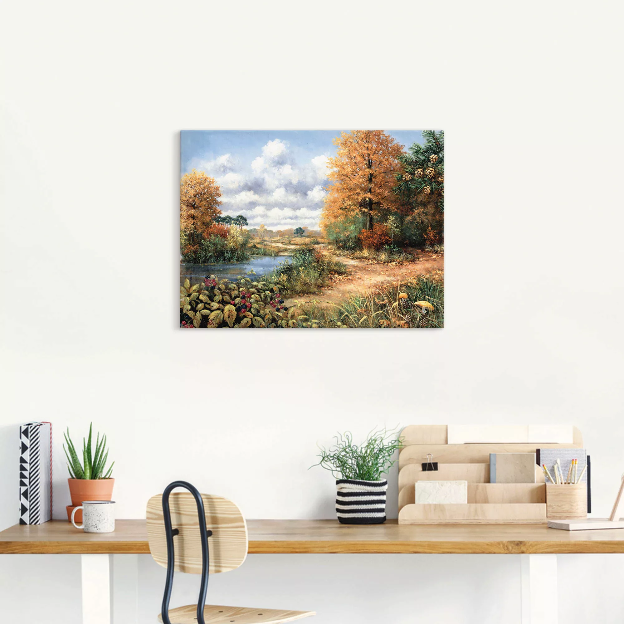 Artland Wandbild "Herbstzeit", Vier Jahreszeiten, (1 St.), als Leinwandbild günstig online kaufen