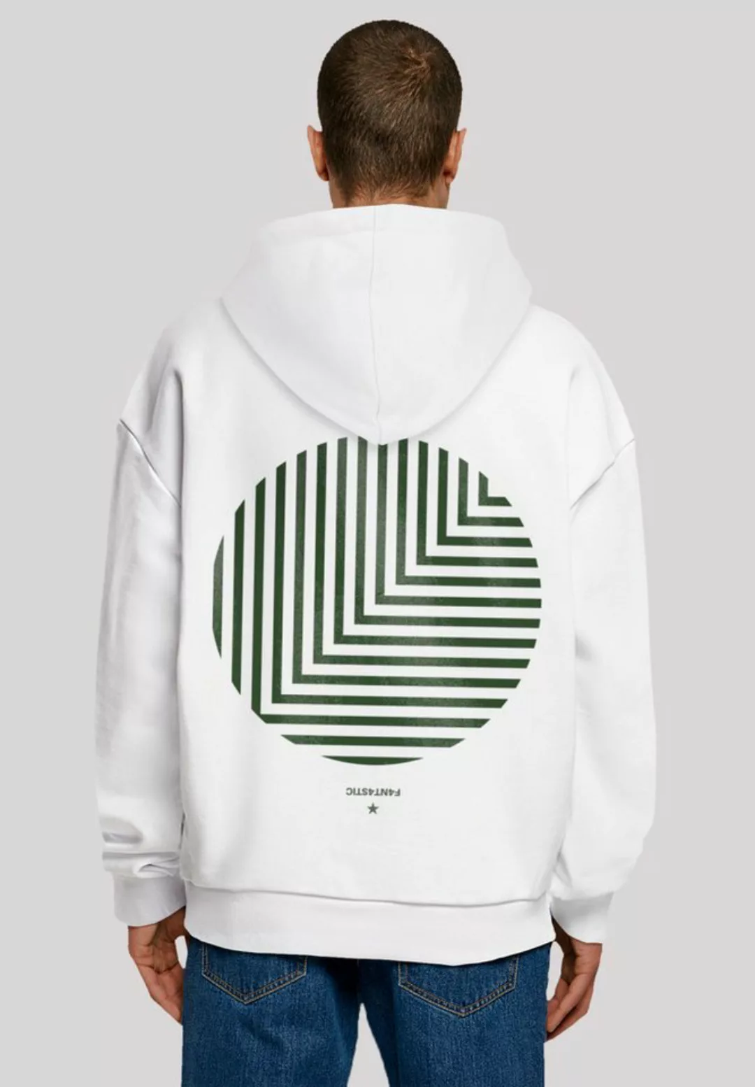 F4NT4STIC Kapuzenpullover Geometrics Grün Print günstig online kaufen