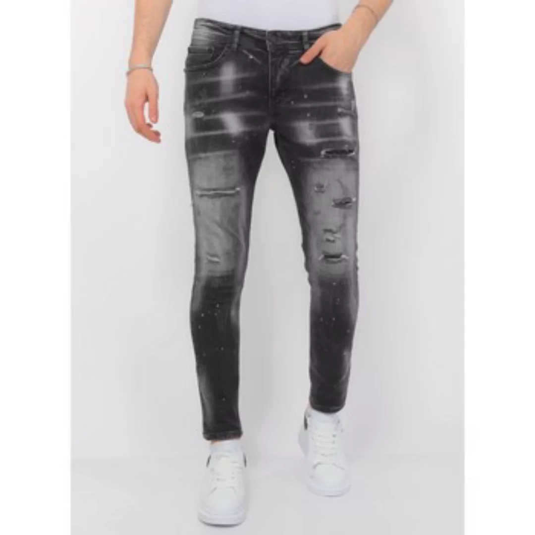 Local Fanatic  Slim Fit Jeans Distressed Jeans Stonewash Slim günstig online kaufen