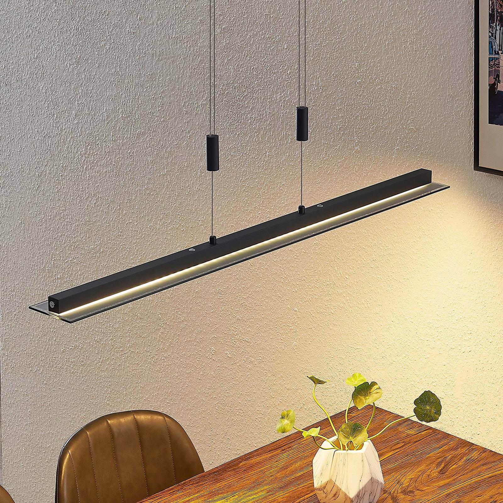 Lindby Berina LED-Hängelampe, CCT, Rauchglas günstig online kaufen