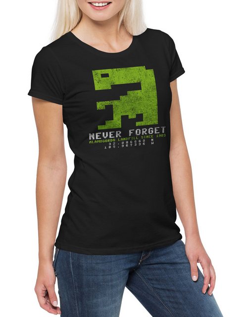 Urban Backwoods Print-Shirt Never Forget Sprite Damen T-Shirt Außerirdische günstig online kaufen