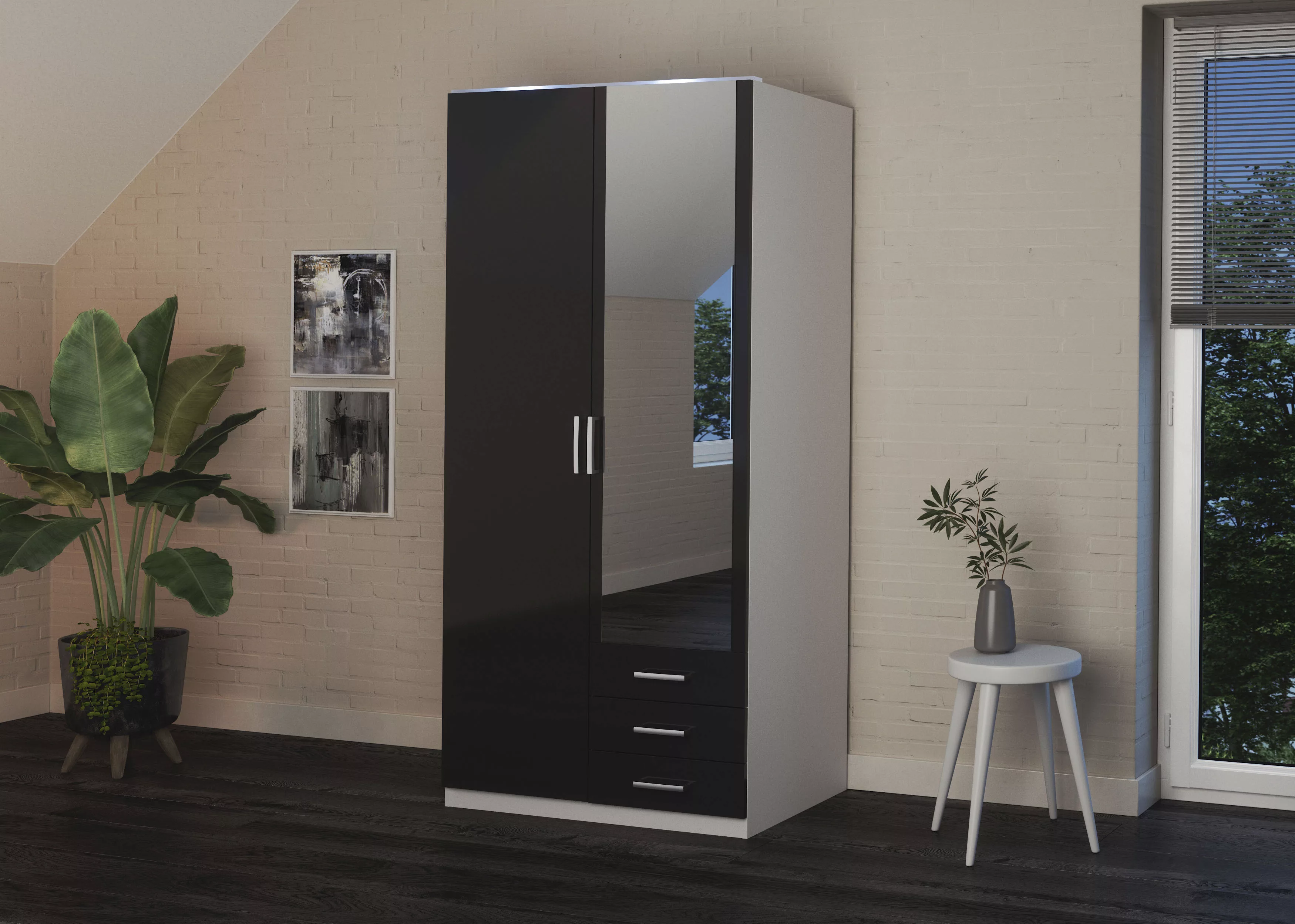 priess Kleiderschrank "Amsterdam", mit oder ohne LED-Beleuchtung günstig online kaufen