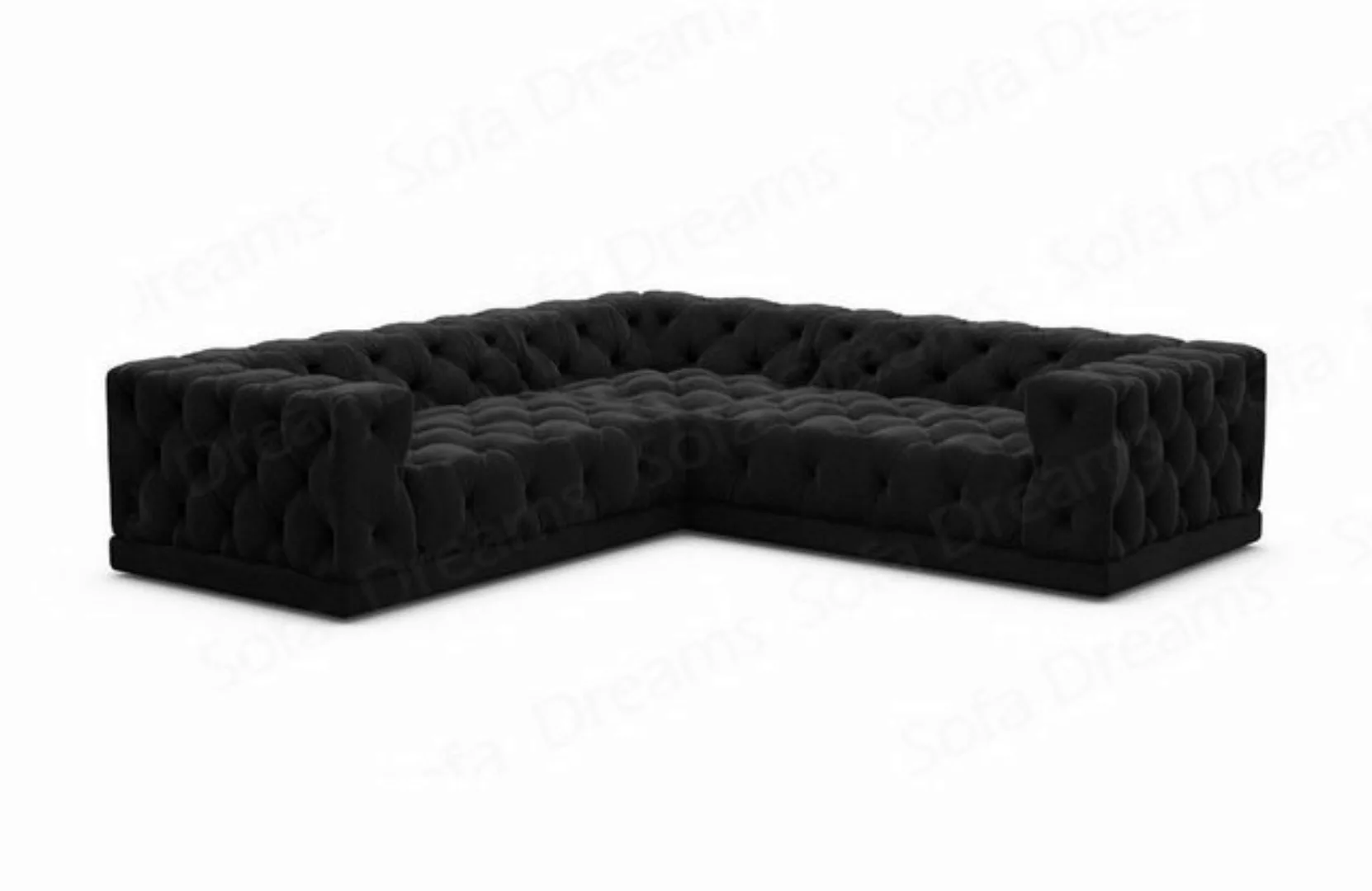 Sofa Dreams Ecksofa Polster Designer Samt Stoff Sofa Palma L Form Stoffsofa günstig online kaufen