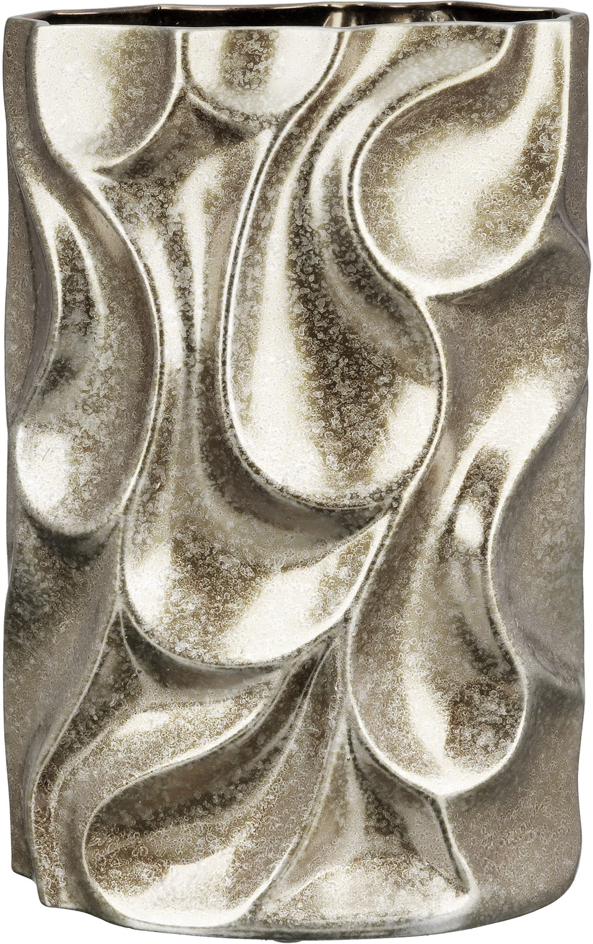 Casablanca by Gilde Tischvase »Relief, Höhe ca. 37 cm, mit Dellen-Struktur« günstig online kaufen