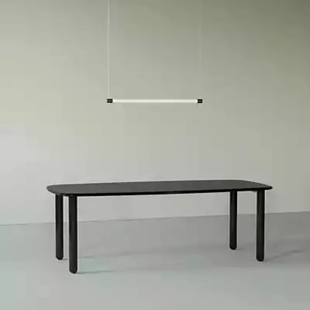 Fontana Arte Oort Pendelleuchte horizontal LED, nickel - 98 cm - 3.000 K günstig online kaufen