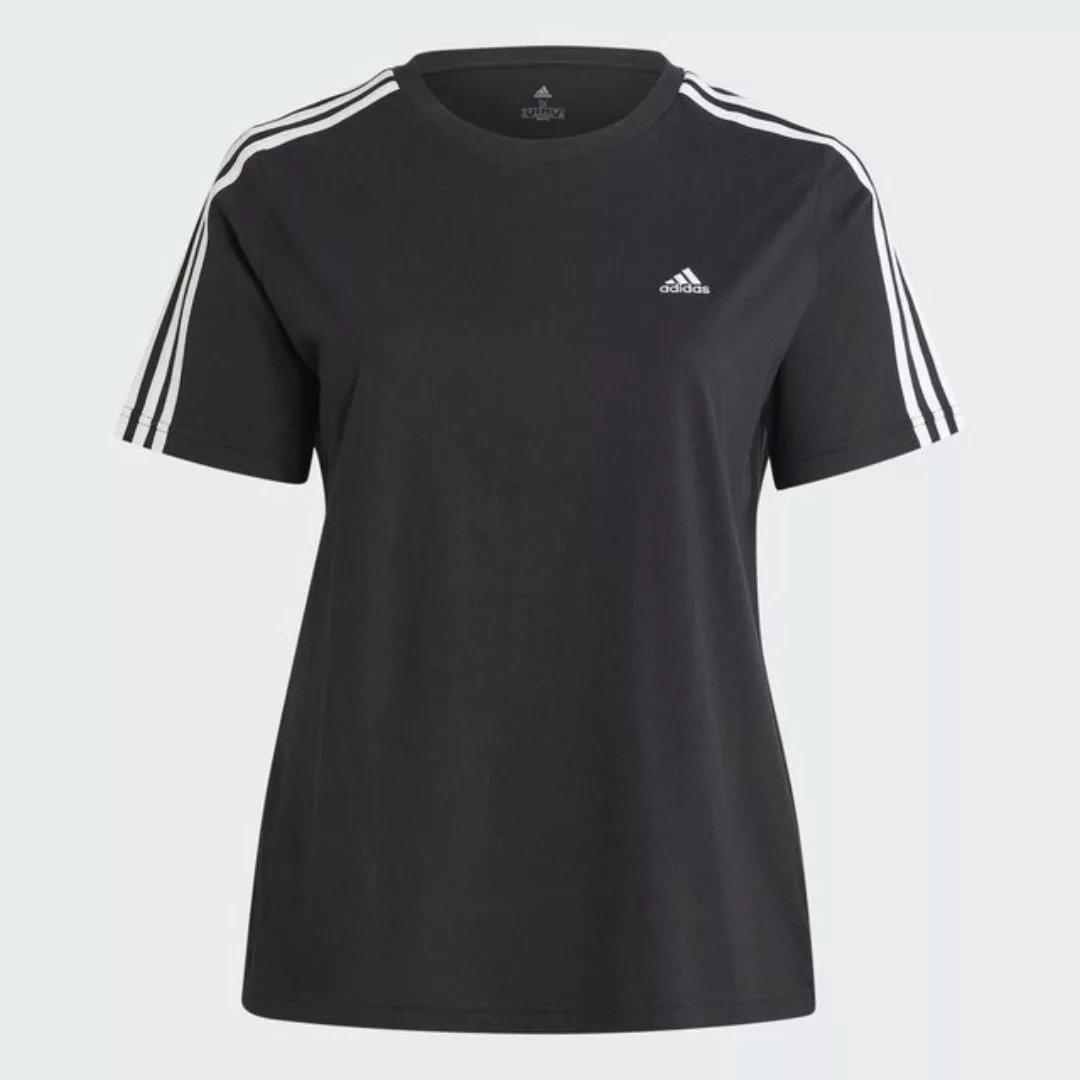 adidas Sportswear T-Shirt "ESSENTIALS SLIM 3-STREIFEN – GROSSE GRÖSSEN" günstig online kaufen