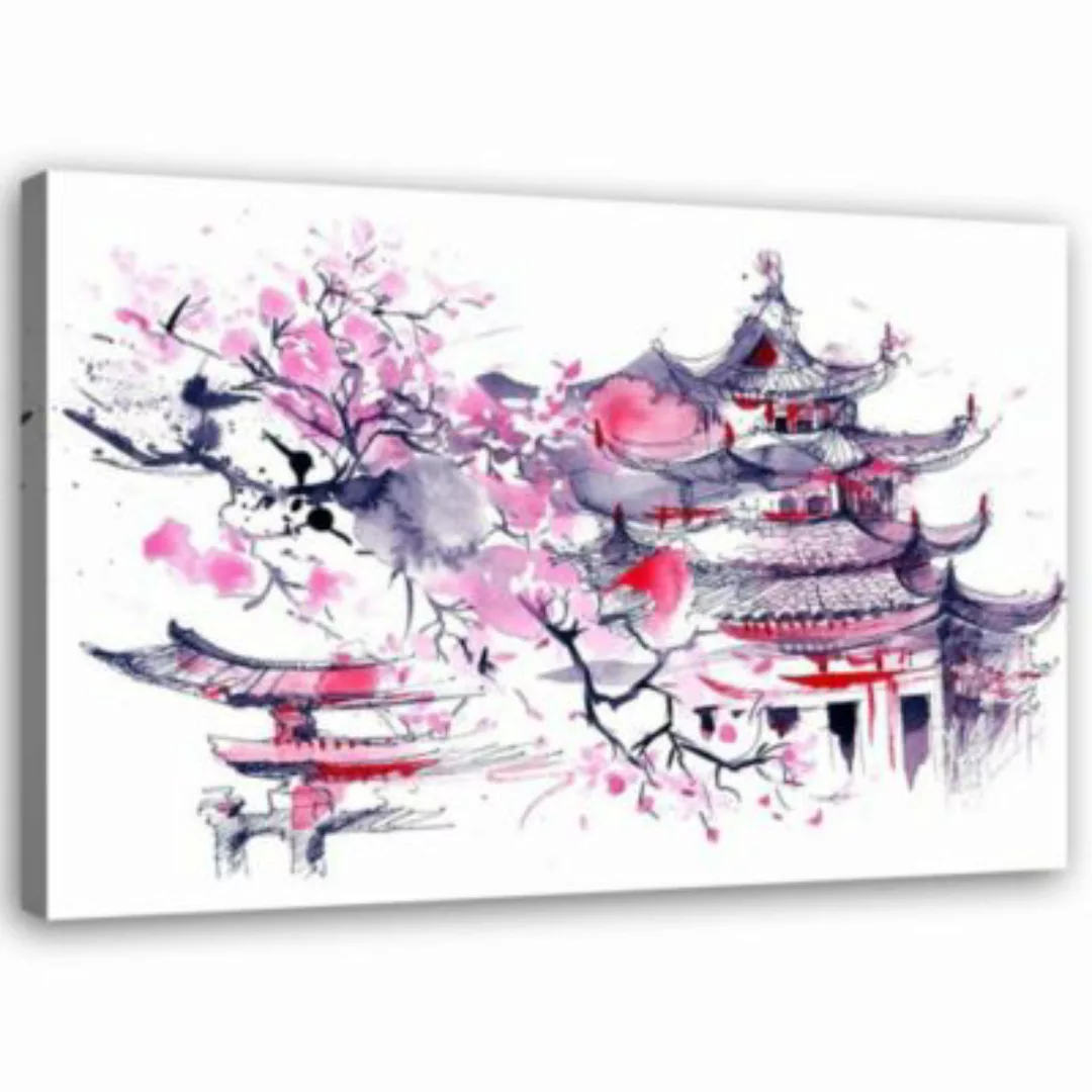 FEEBY® Kunst bunte Japan-Kunst Leinwandbilder Gr. 60 x 40 günstig online kaufen