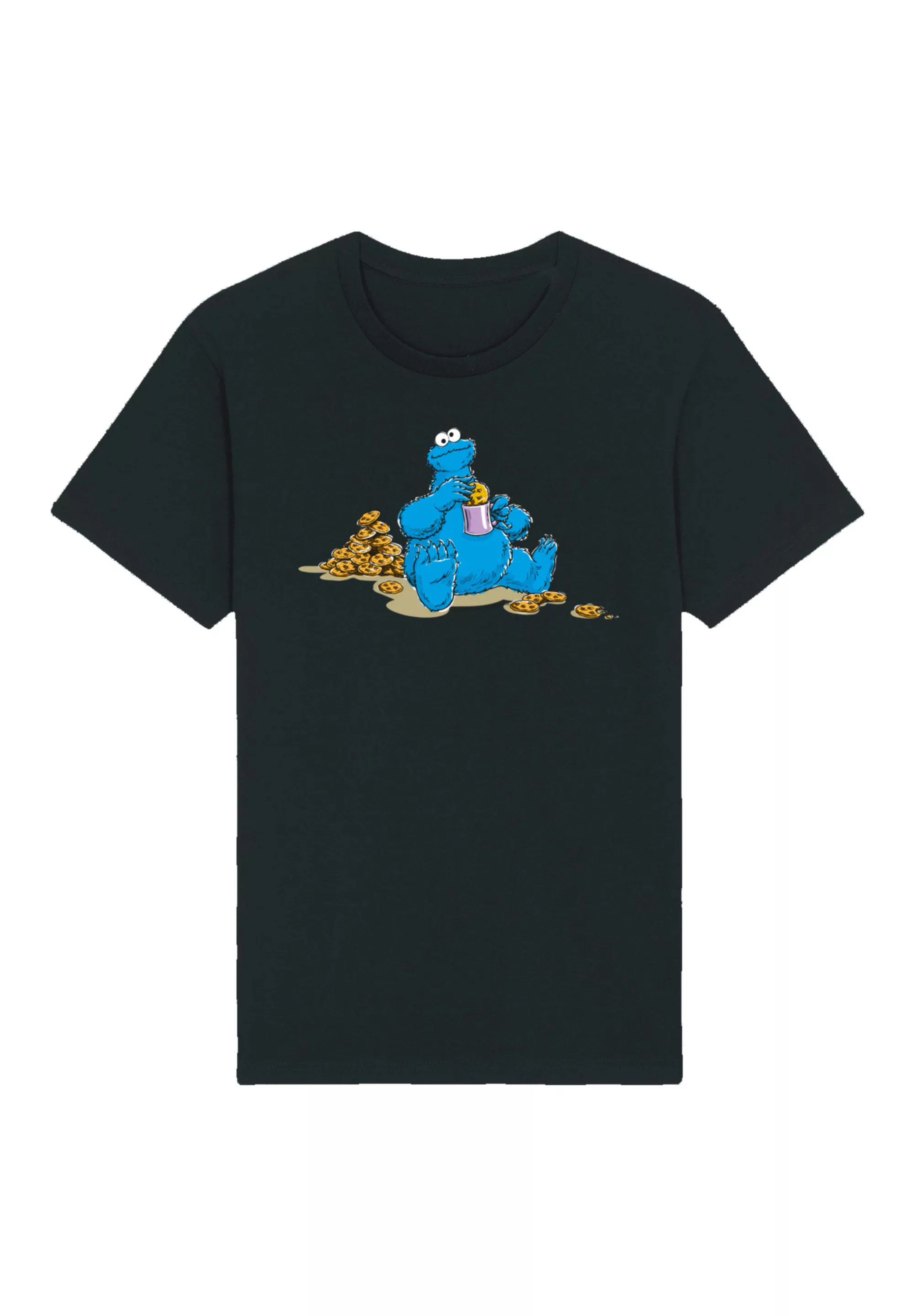 F4NT4STIC T-Shirt "Sesamstraße Cookie Monster Coockietime", Premium Qualitä günstig online kaufen