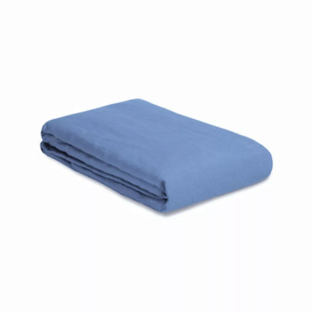 Bettbezug 240 x 220 cm  textil blau / Gewaschenes Leinen (zerknittertes Aus günstig online kaufen