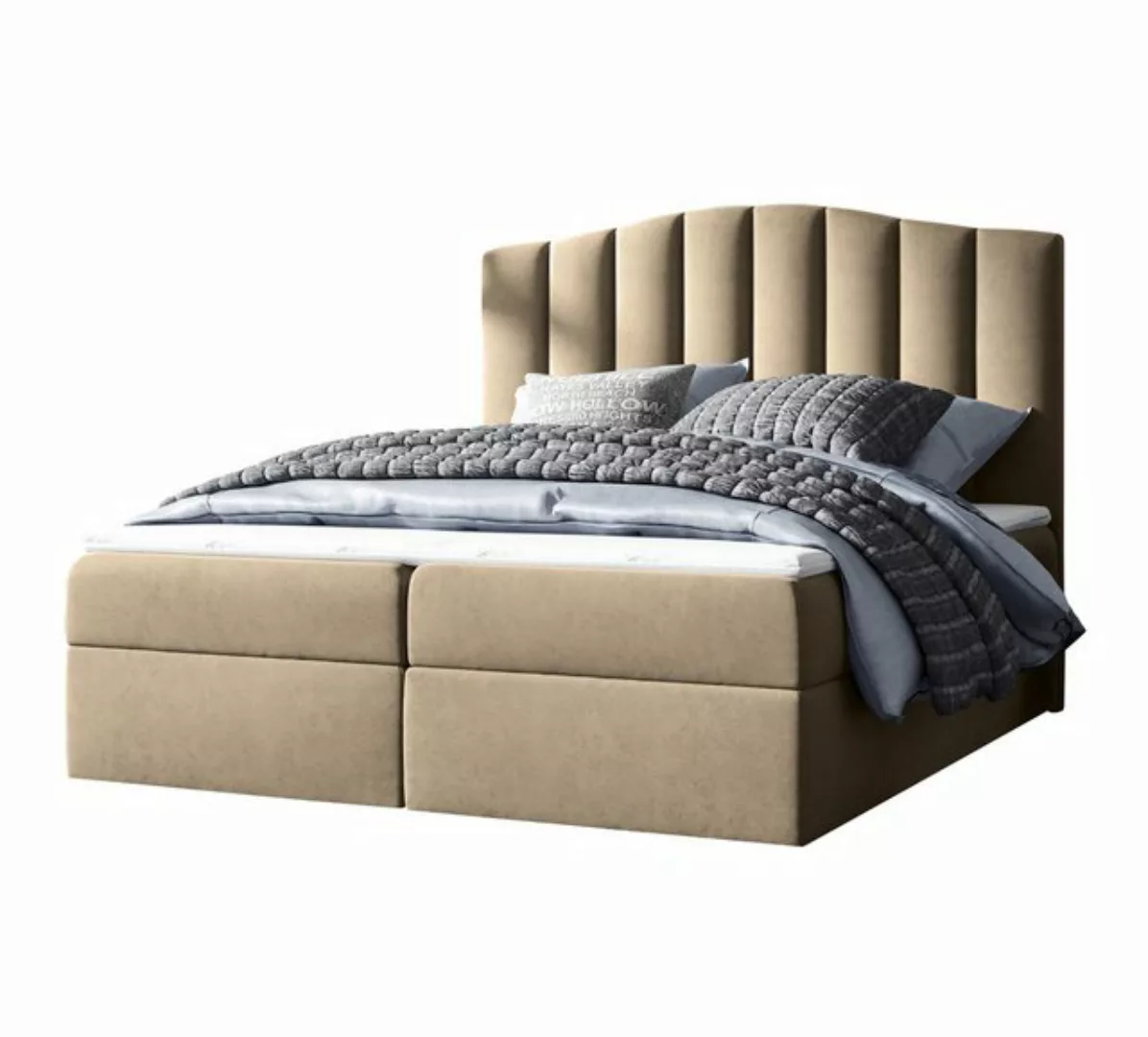 Furnix Boxspringbett CASABRIA 140/160/180x200 Doppelbett mit Bettkasten Aus günstig online kaufen