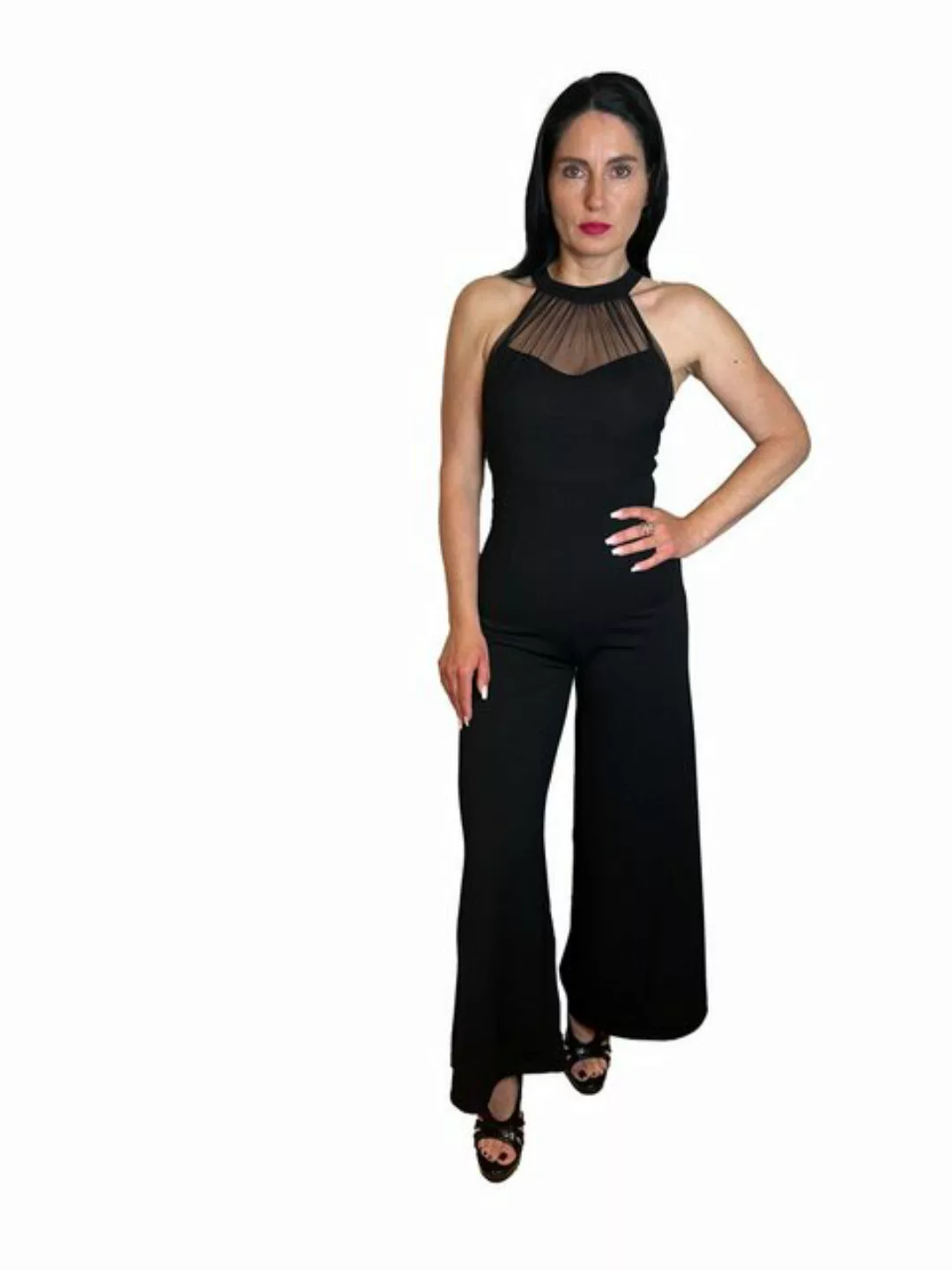 Lelü Fashion Jumpsuit Jumpsuit Portofino mit Mesh-Detail im Ausschnitt, ein günstig online kaufen