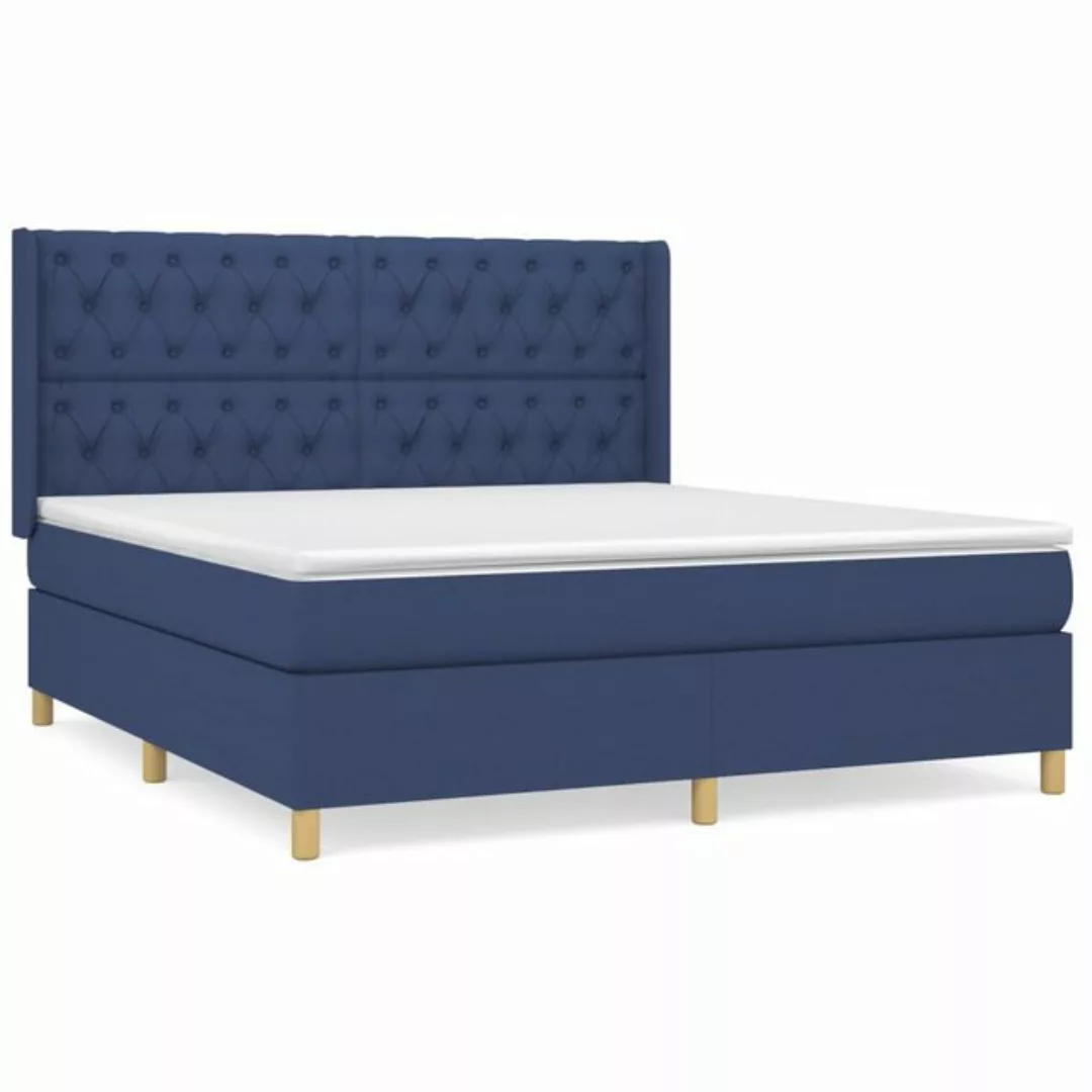 vidaXL Boxspringbett Bett Boxspringbett mit Matratze & Topper Stoff verschi günstig online kaufen