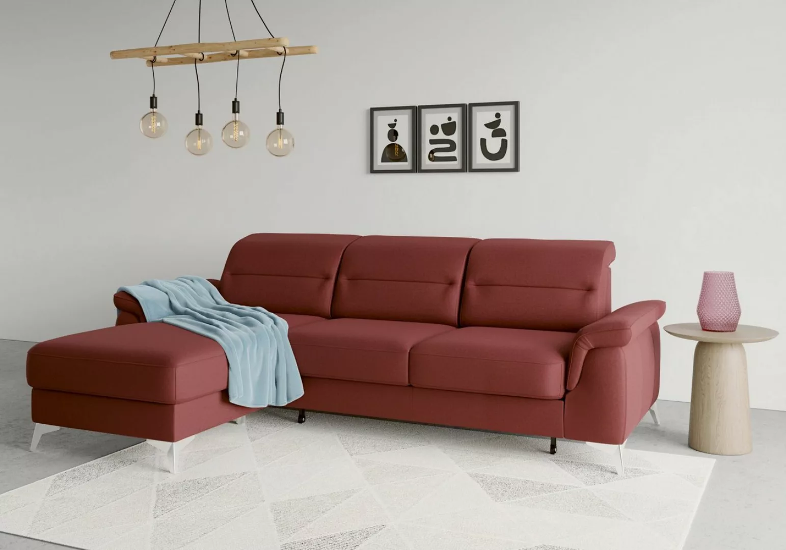 sit&more Ecksofa Sinatra L-Form, mit Recamiere, optinal mit Kopfteilverstel günstig online kaufen