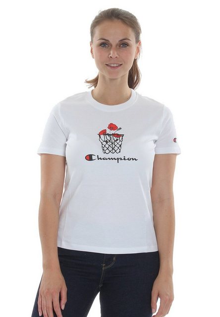 Champion T-Shirt Champion Damen T-Shirt 112965 WW001 WHT Weiß günstig online kaufen
