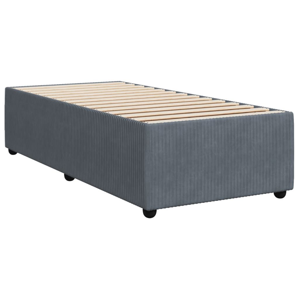 vidaXL Bett Bettgestell ohne Matratze Dunkelgrau günstig online kaufen