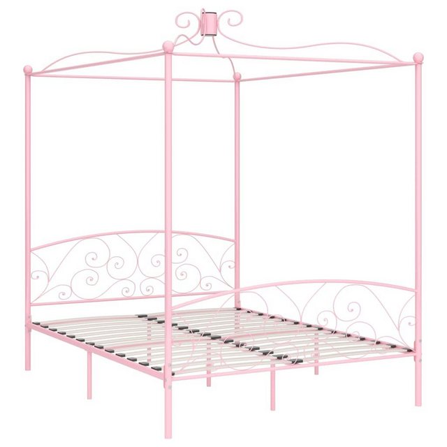 Himmelbett-gestell Rosa Metall 180 X 200 Cm günstig online kaufen