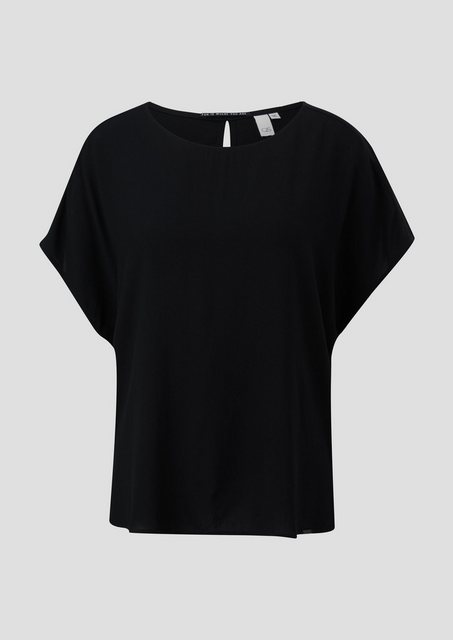 QS Kurzarmbluse Oversize-Shirt mit Blumemuster günstig online kaufen