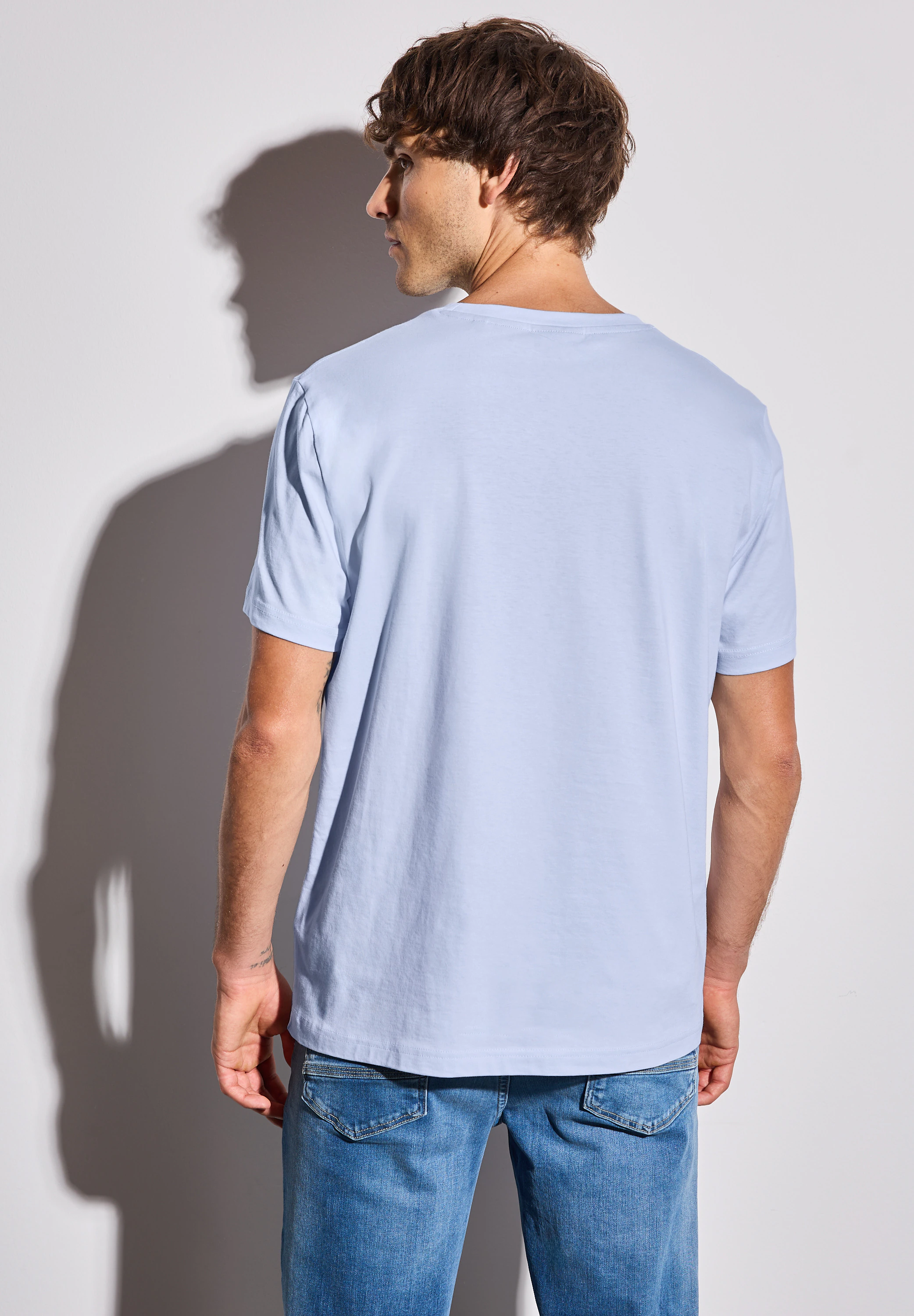 STREET ONE MEN T-Shirt, mit Rundhalsausschnitt günstig online kaufen