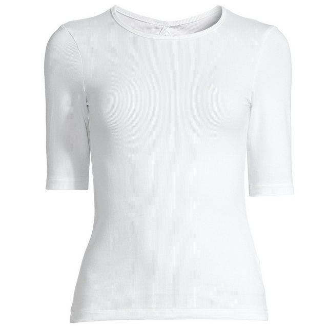 Casall T-Shirt Rib Tee - Damen T-Shirt - White günstig online kaufen
