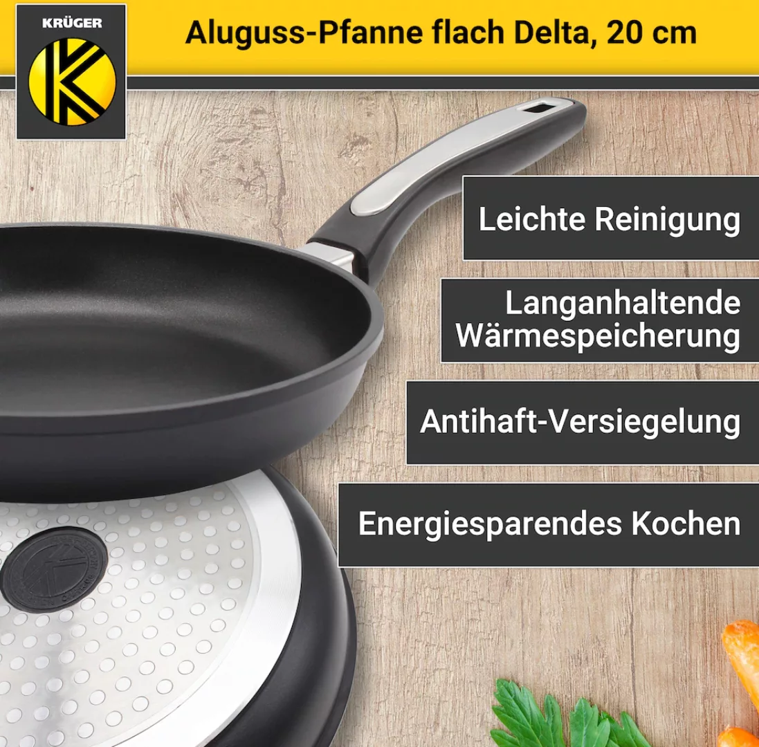 Krüger Bratpfanne »Delta«, Aluminiumguss günstig online kaufen