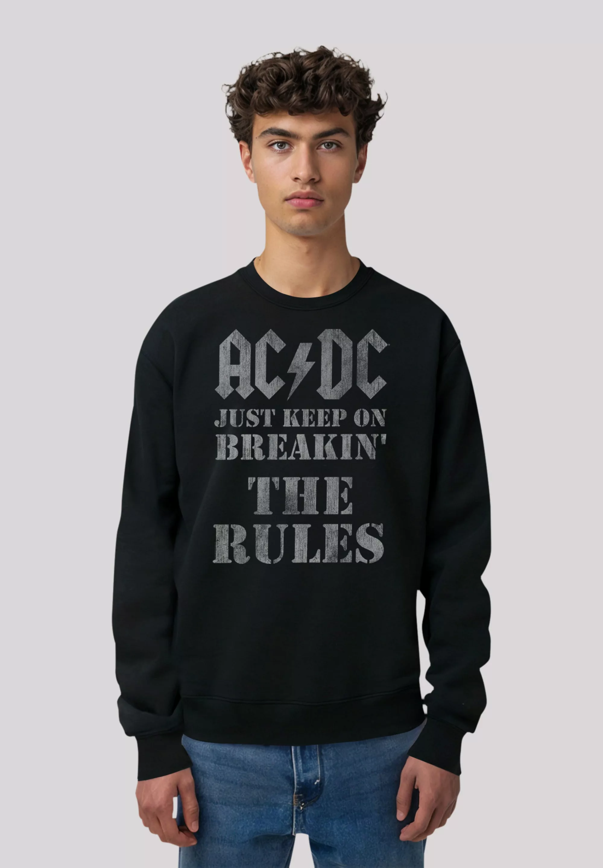 F4NT4STIC Sweatshirt "AC/DC Just Keep On Breaking The Rules", Premium Quali günstig online kaufen