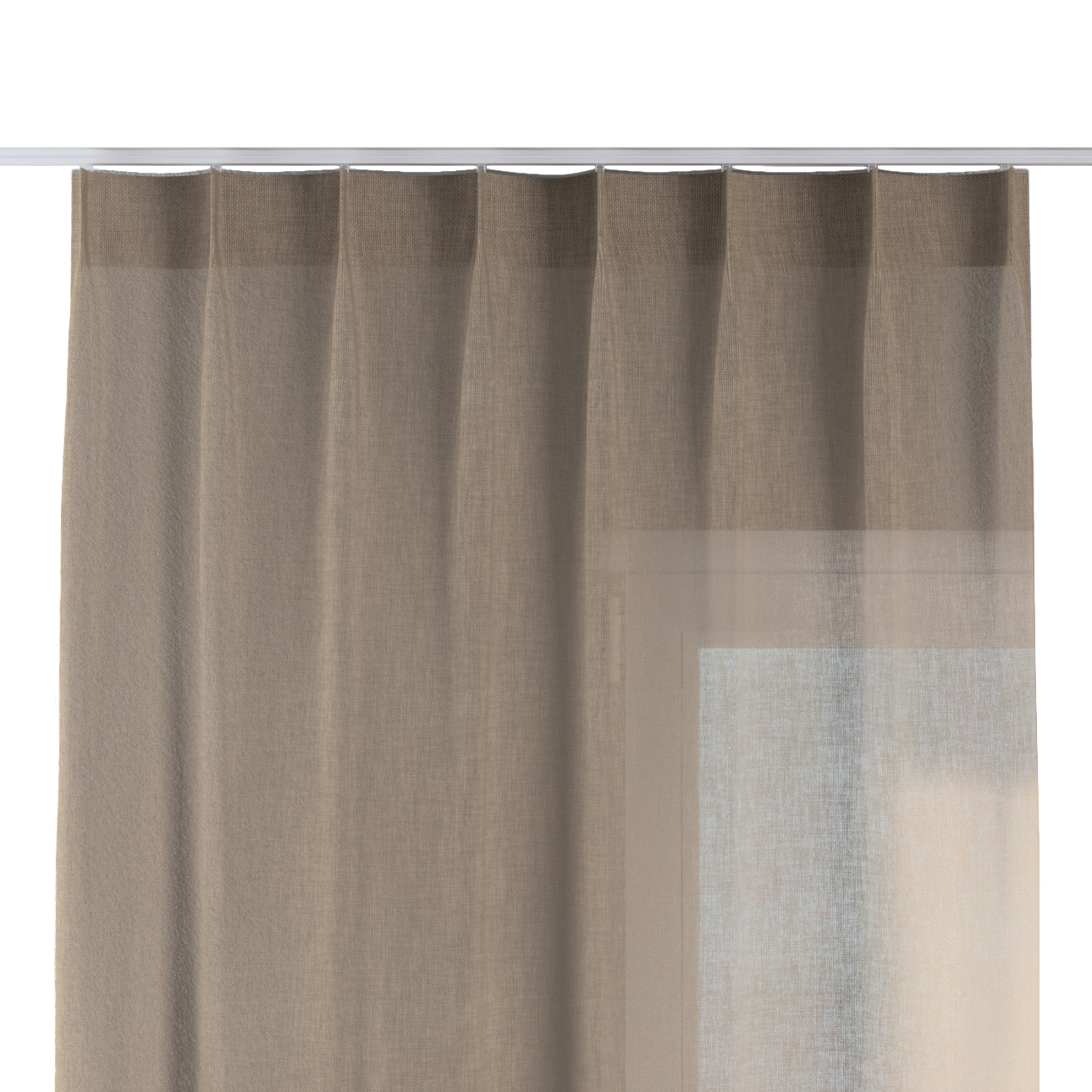 Vorhang mit flämischen 1-er Falten, beige, Sensual Premium (144-40) günstig online kaufen