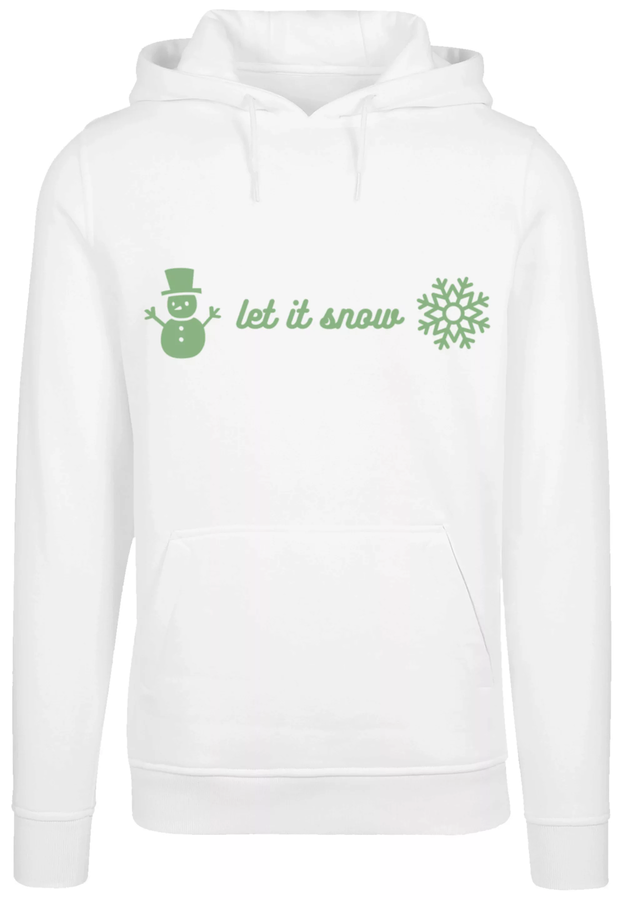 F4NT4STIC Kapuzenpullover "Weihnachten let it snow", Premium Qualität, Weih günstig online kaufen