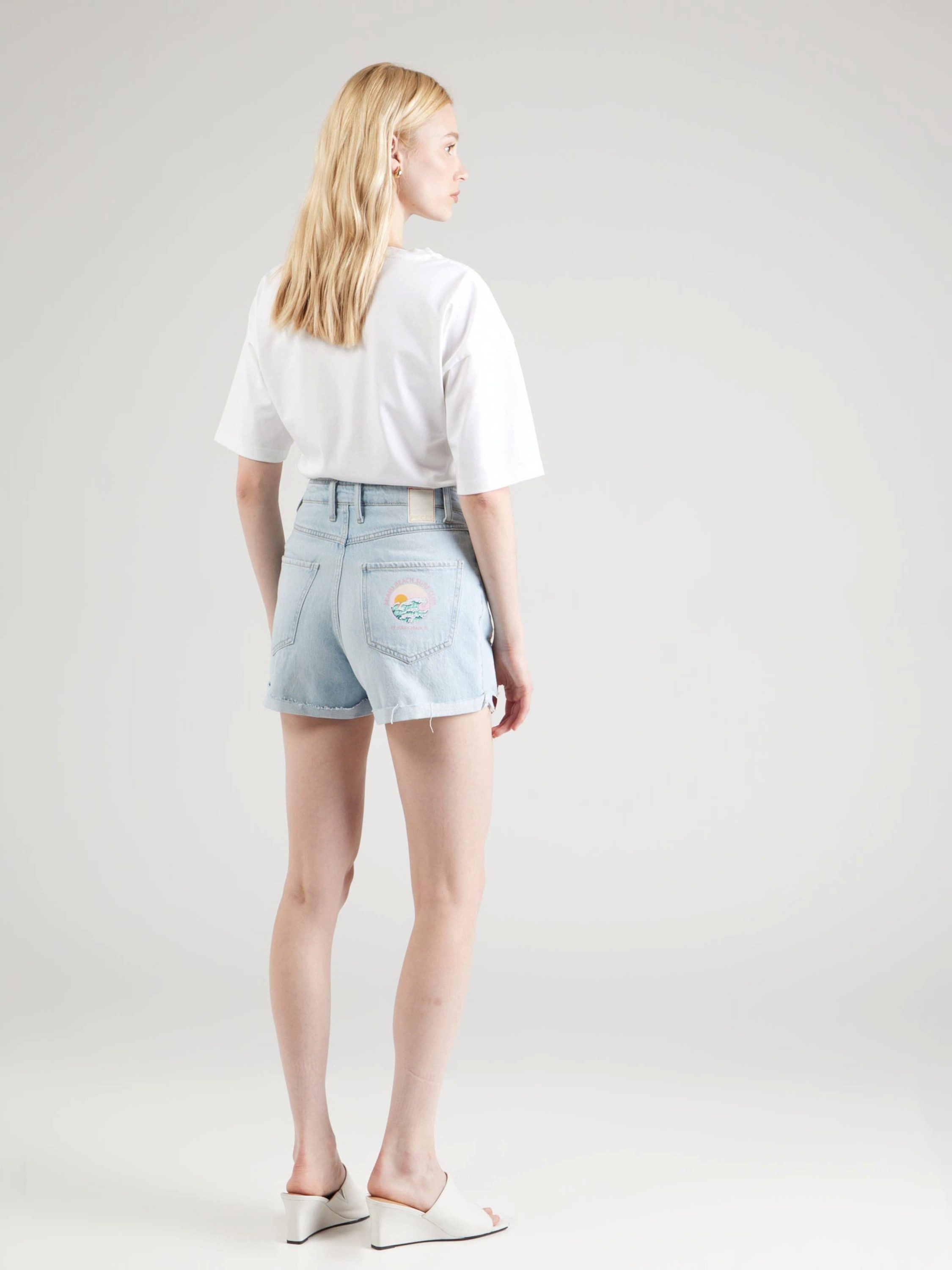 pieces Jeansshorts PCAMER (1-tlg) Plain/ohne Details günstig online kaufen