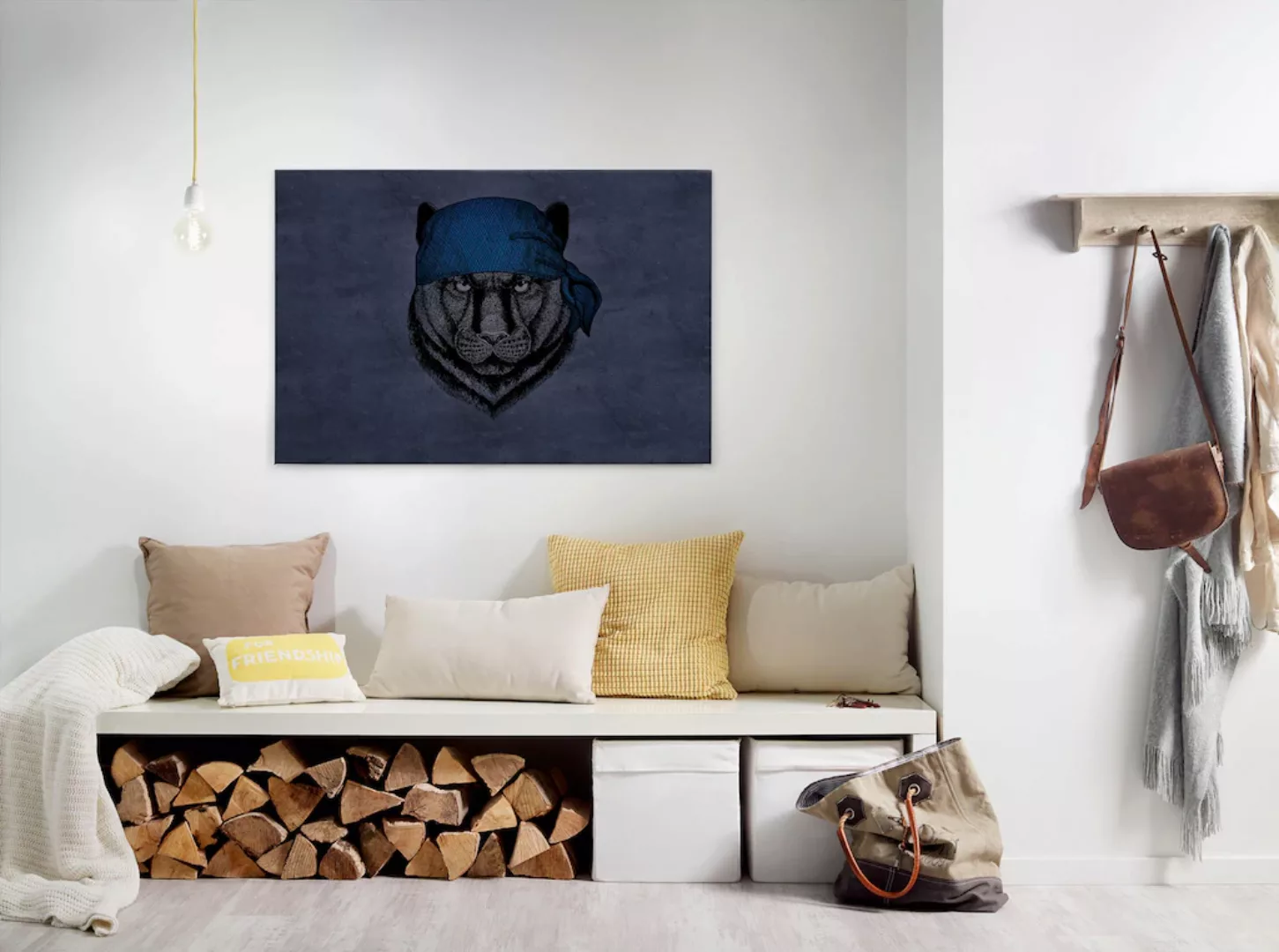 A.S. Création Leinwandbild "panther", Tiere, (1 St.), Wild Tier Bild Keilra günstig online kaufen