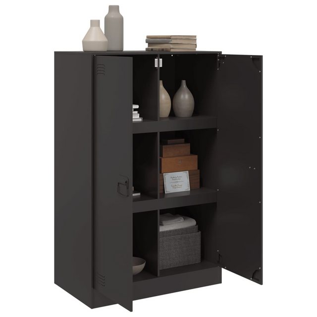 vidaXL Mehrzweckschrank Sideboard Schwarz 67x39x107 cm Stahl günstig online kaufen