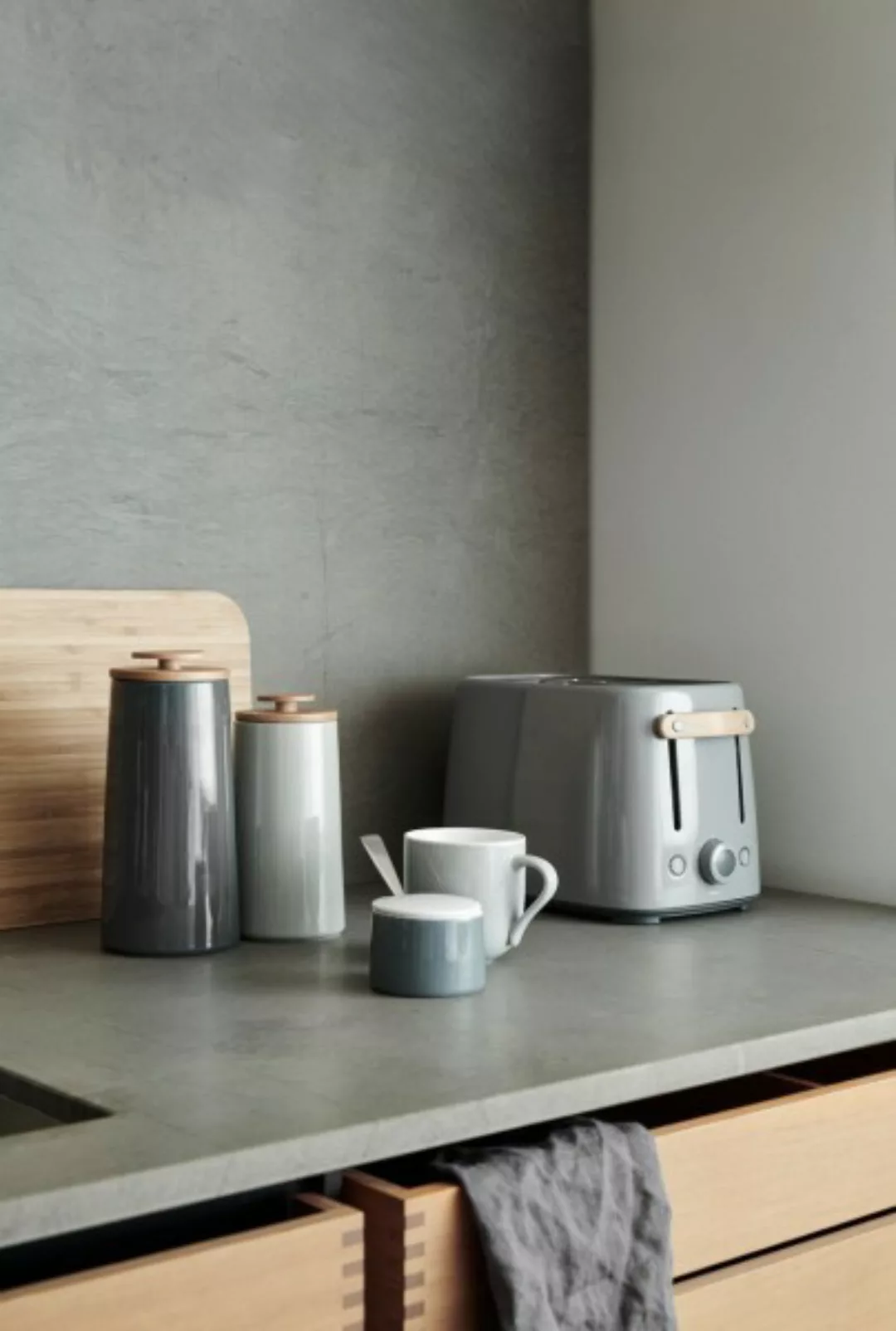 Stelton - Emma 2-Scheiben Toaster - grau/LxBxH 30,5x19,5x20cm/7 Bräunungstu günstig online kaufen