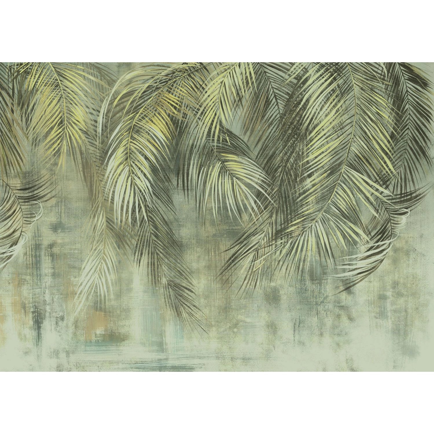 Komar Fototapete Palm Fronds Grün 350 x 250 cm 611220 günstig online kaufen