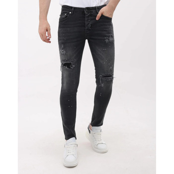 Mario Morato  Slim Fit Jeans Jeans Slim Jeans Mit Farbspritzern günstig online kaufen