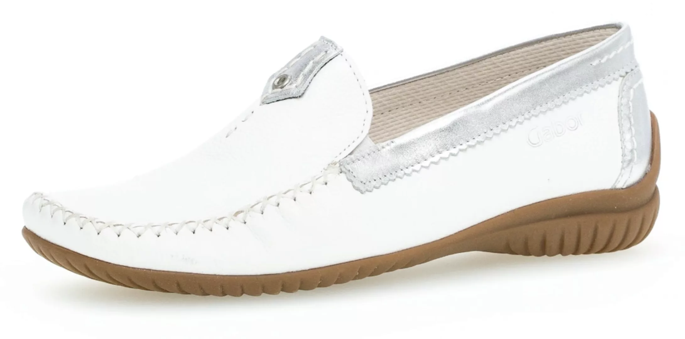 Gabor Slipper "FLORENZ", mit Metallic-Details, Schuhweite G (weit) günstig online kaufen